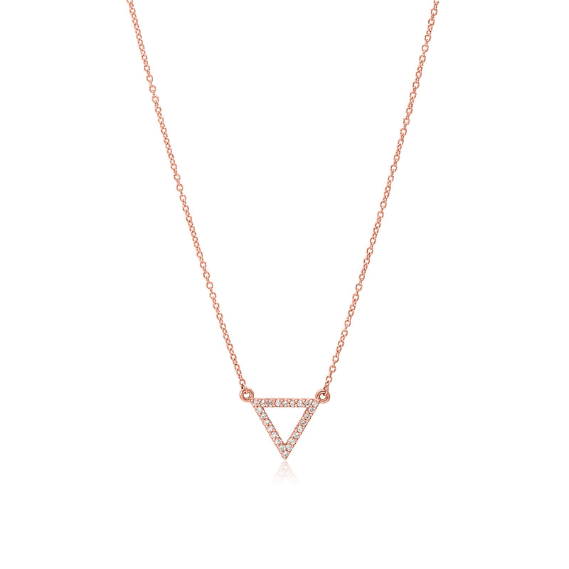 Diamond Triangle Necklace