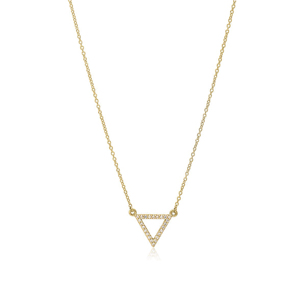 Diamond Triangle Necklace