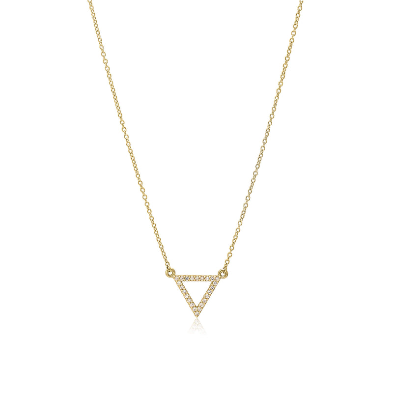 Diamond Triangle Necklace