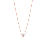 Cushion Diamond Halo Necklace