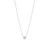 Cushion Diamond Halo Necklace