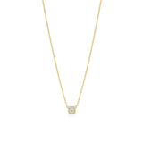 Cushion Diamond Halo Necklace