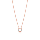 Diamond Horseshoe Necklace- Small