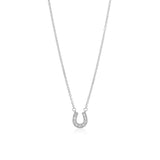 Diamond Horseshoe Necklace- Small