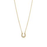 Diamond Horseshoe Necklace- Small