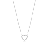 Diamond Heart Necklace- Large