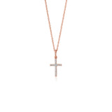 Teeny Diamond Cross Pendant/Charm