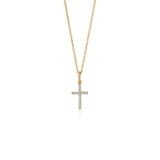 Teeny Diamond Cross Pendant/Charm