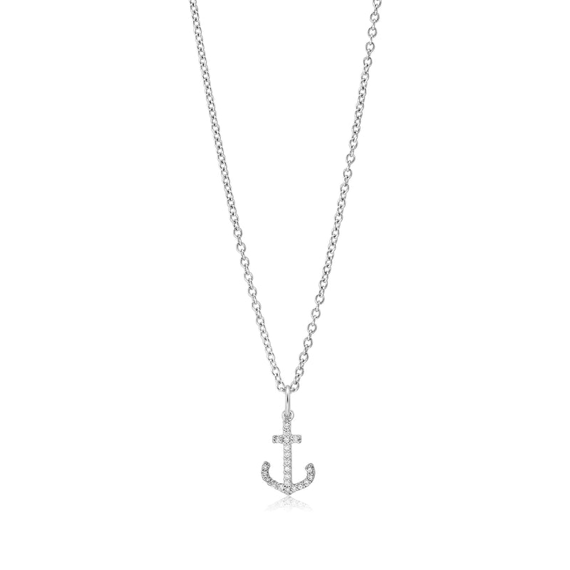 Diamond Anchor Pendant/ Charm