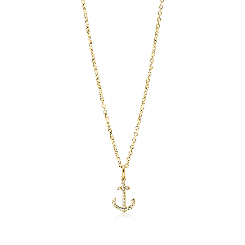 Diamond Anchor Pendant/ Charm