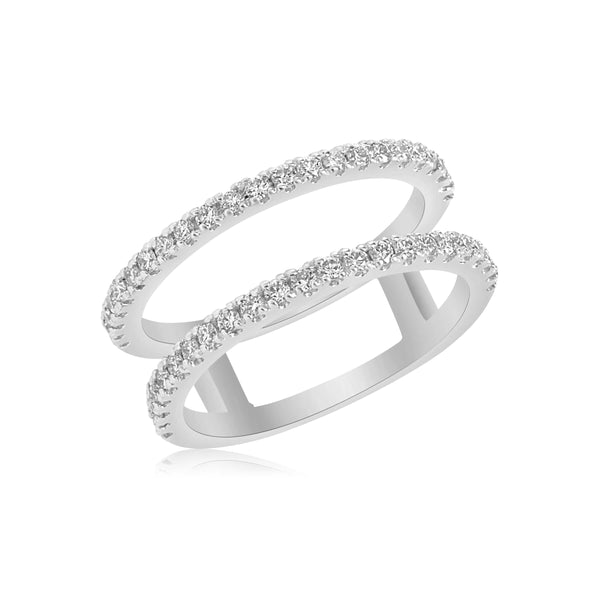 Diamond Double Row Ring- Small